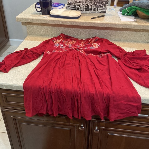 Altar’d State size M mini dress. Beautiful flowing midi sleeves. - Picture 2 of 4